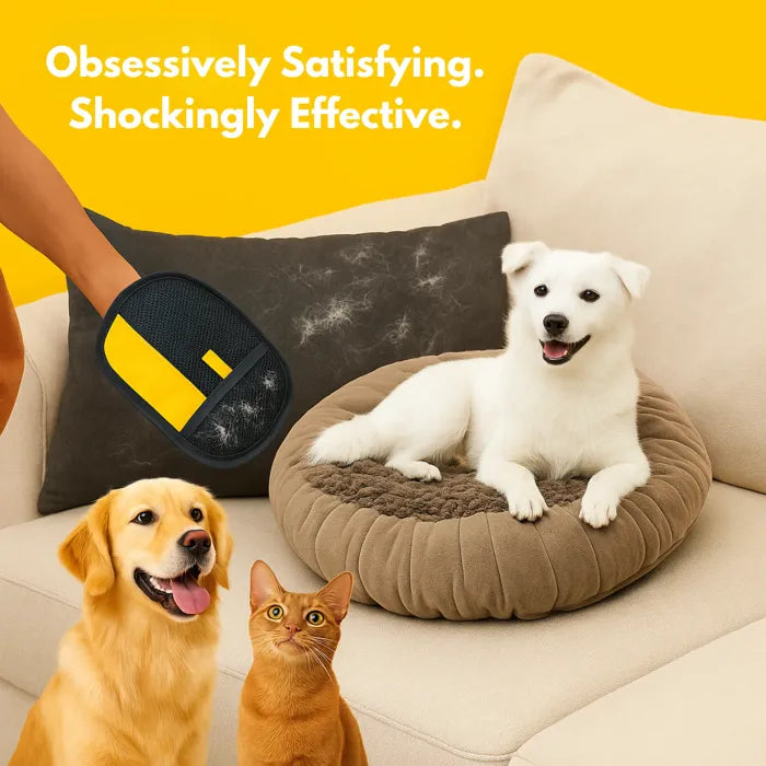 ๐พ Pet Hair Remover Glove โ Easy Grooming for Dogs & Cats