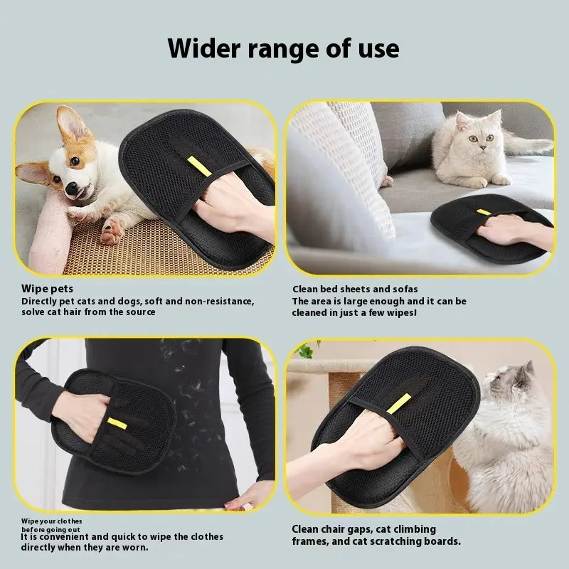 ๐พ Pet Hair Remover Glove โ Easy Grooming for Dogs & Cats