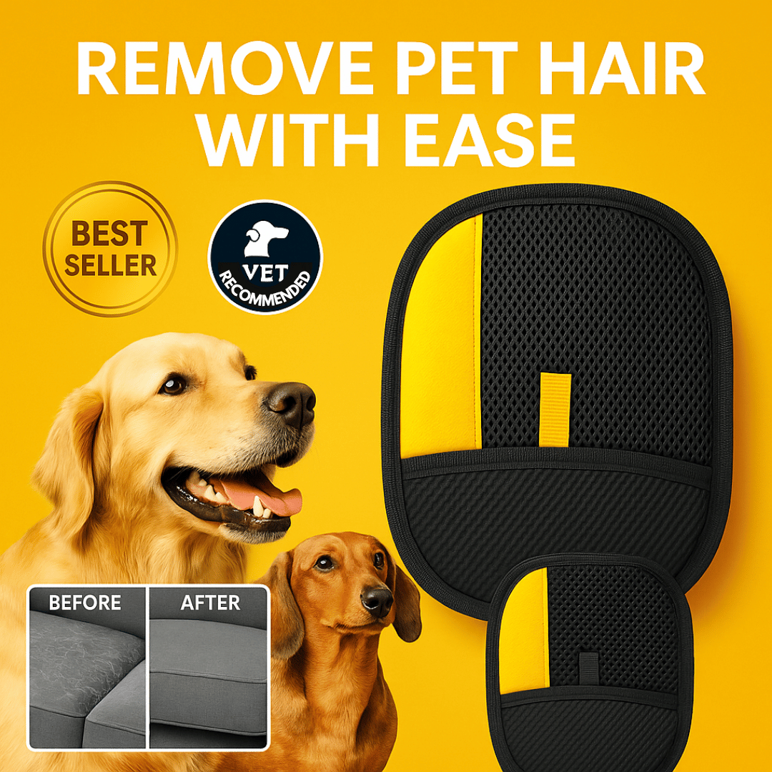 ๐พ Pet Hair Remover Glove โ Easy Grooming for Dogs & Cats