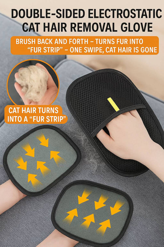 🐾 Pet Hair Remover Glove – Easy Grooming for Dogs & Cats